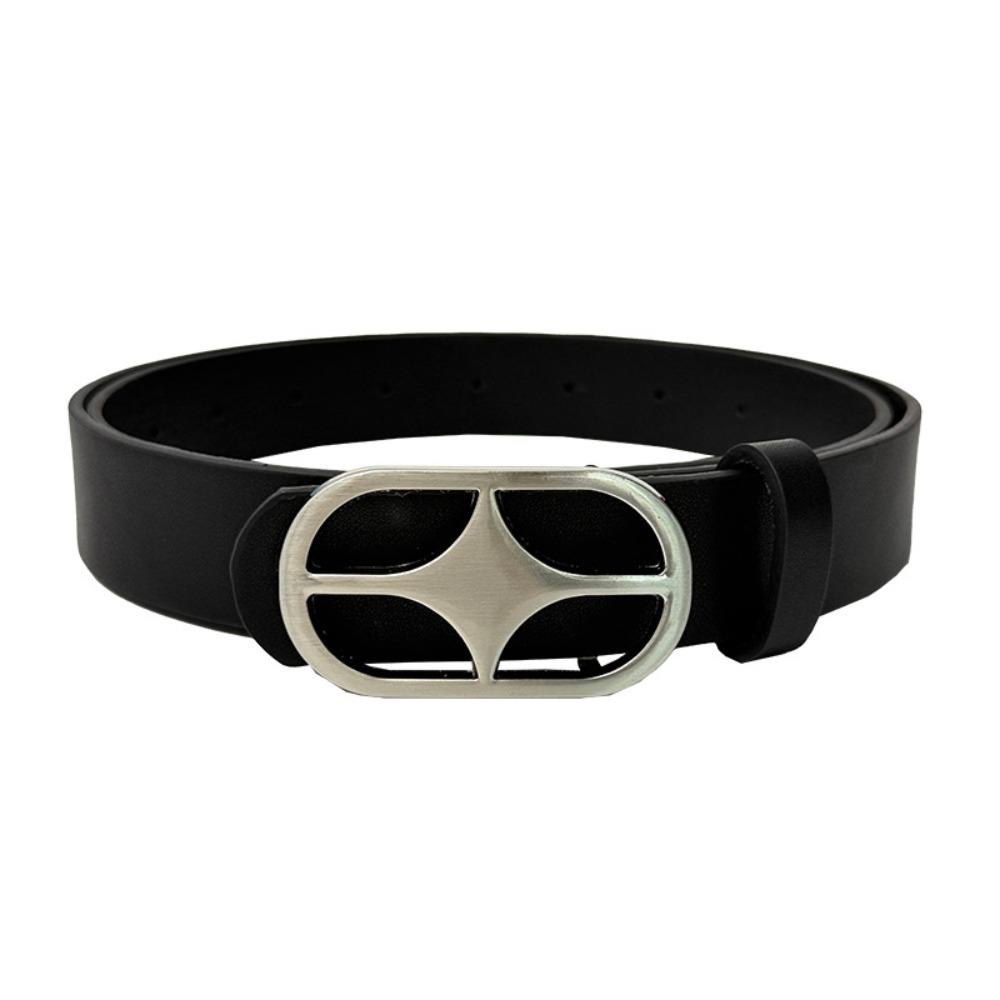 

Zinc Zinc Alloy Buckle Four-pointed Star Belt Jeans Decor Men Belt Cargo Pants Accessories