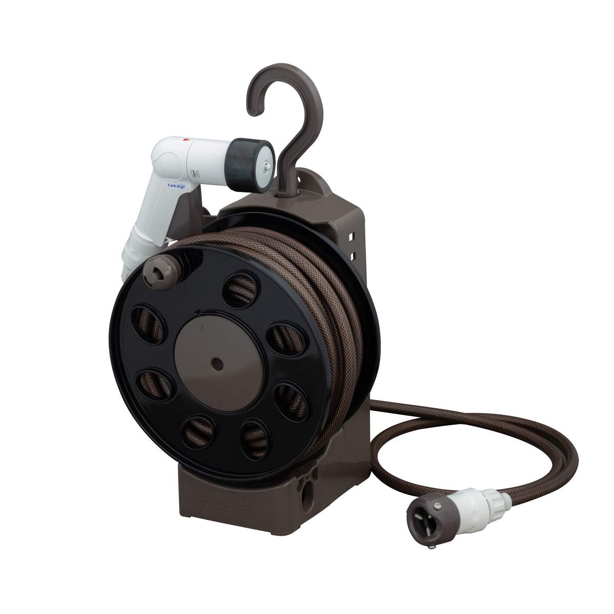 

Takagi Aurora LIGHT 15m Brown Hose Stylish and R1415BR (BR) Reel, Lightweight,