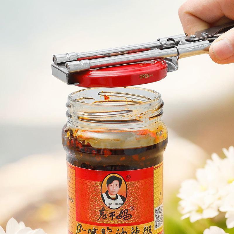 Stainless Steel Multifunction Non-Slip Adjustable Can Opener Kitchen Gadget