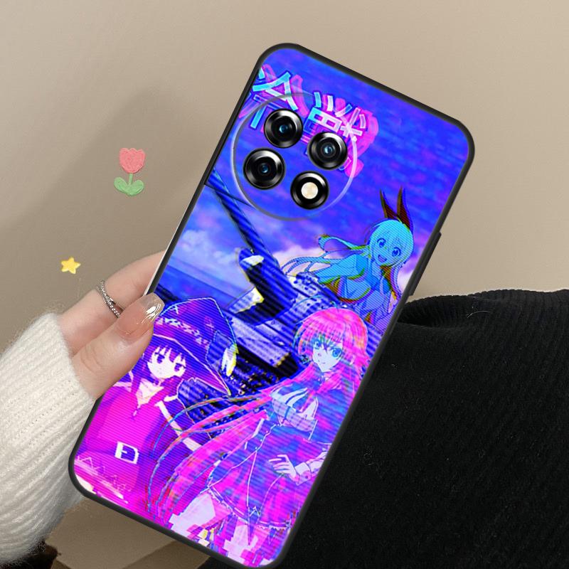 Vaporwave Glitch Anime Cover For OnePlus 12 13 11 12R 13R 9 10 Pro 8T 9RT 10T 10R Nord CE 4 2 3 Lite N20 N30 Case