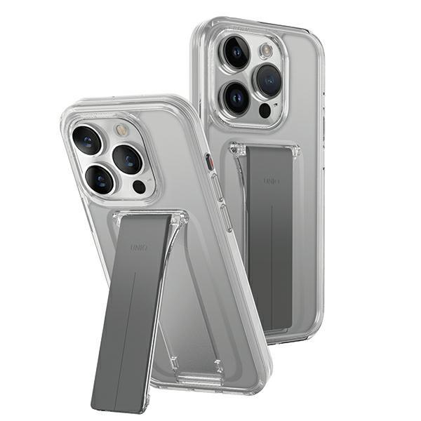 Uniq Etui Heldro Mount With Stand Iphone15 Pro Max 6.7 Przeźroczysty/Lucent Clear