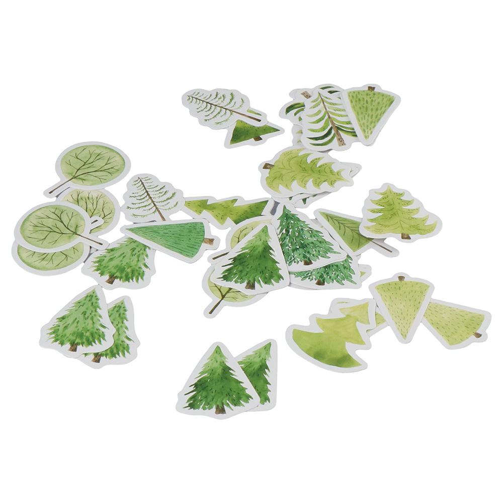 

225pcs Green Tree Stickers PVC Forest Stickers Scrapbook Stickers Stickers DIY
