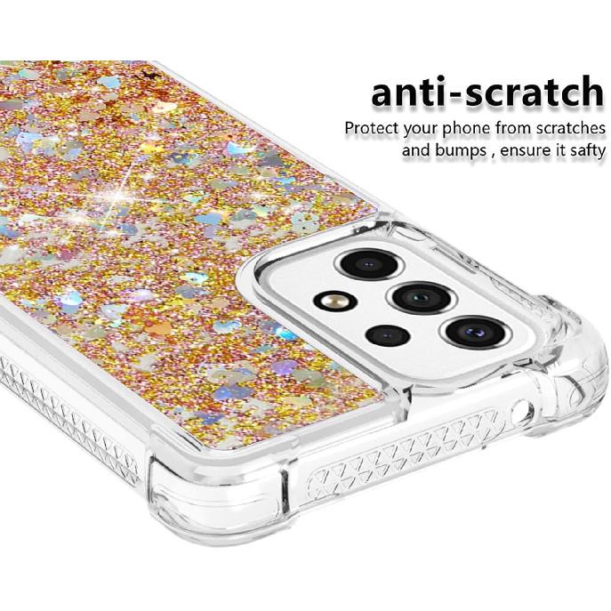 Bling Glitter Case for Samsung Galaxy A53 5G Case, Galaxy A53 5G Case Quicksand Soft Silicone TPU Shockproof Bumper Protective Case Compatible for