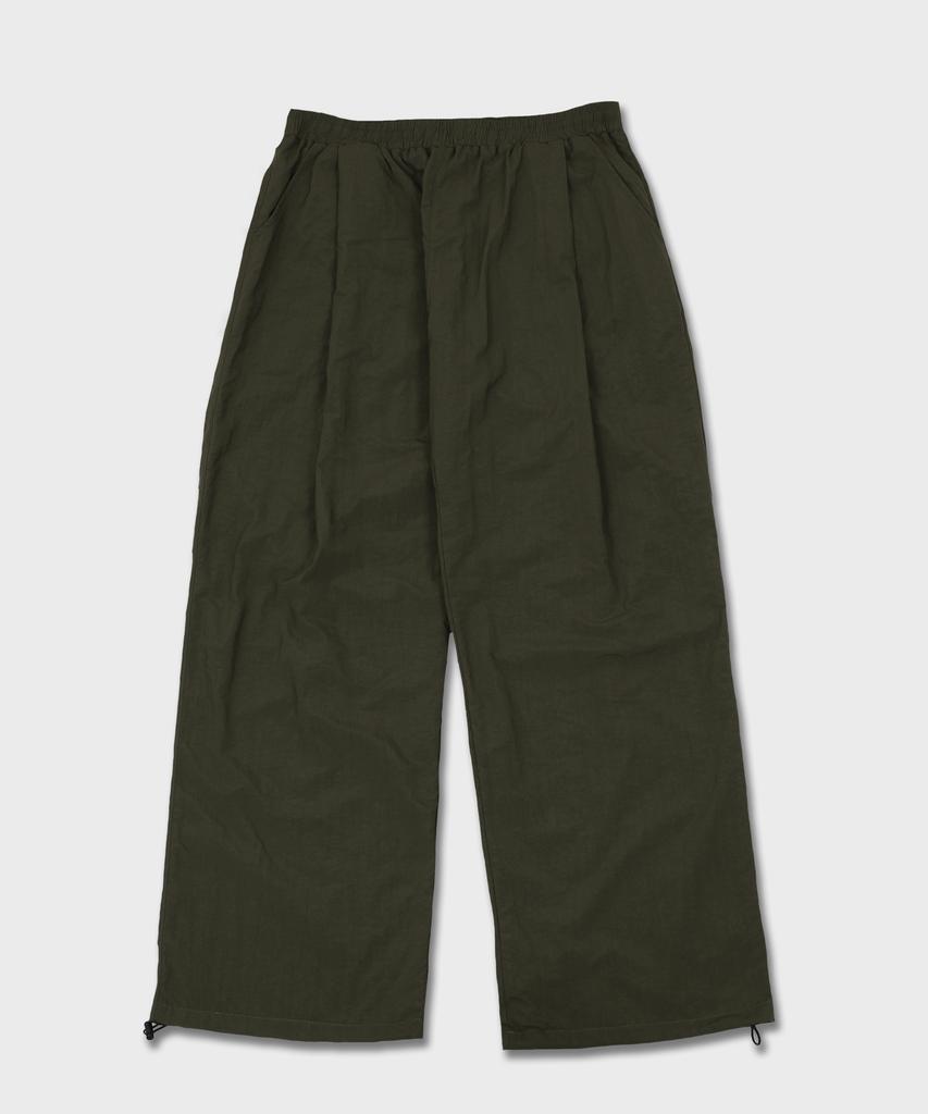 CAMEL WORK Standard String Nylon Pants (Green)