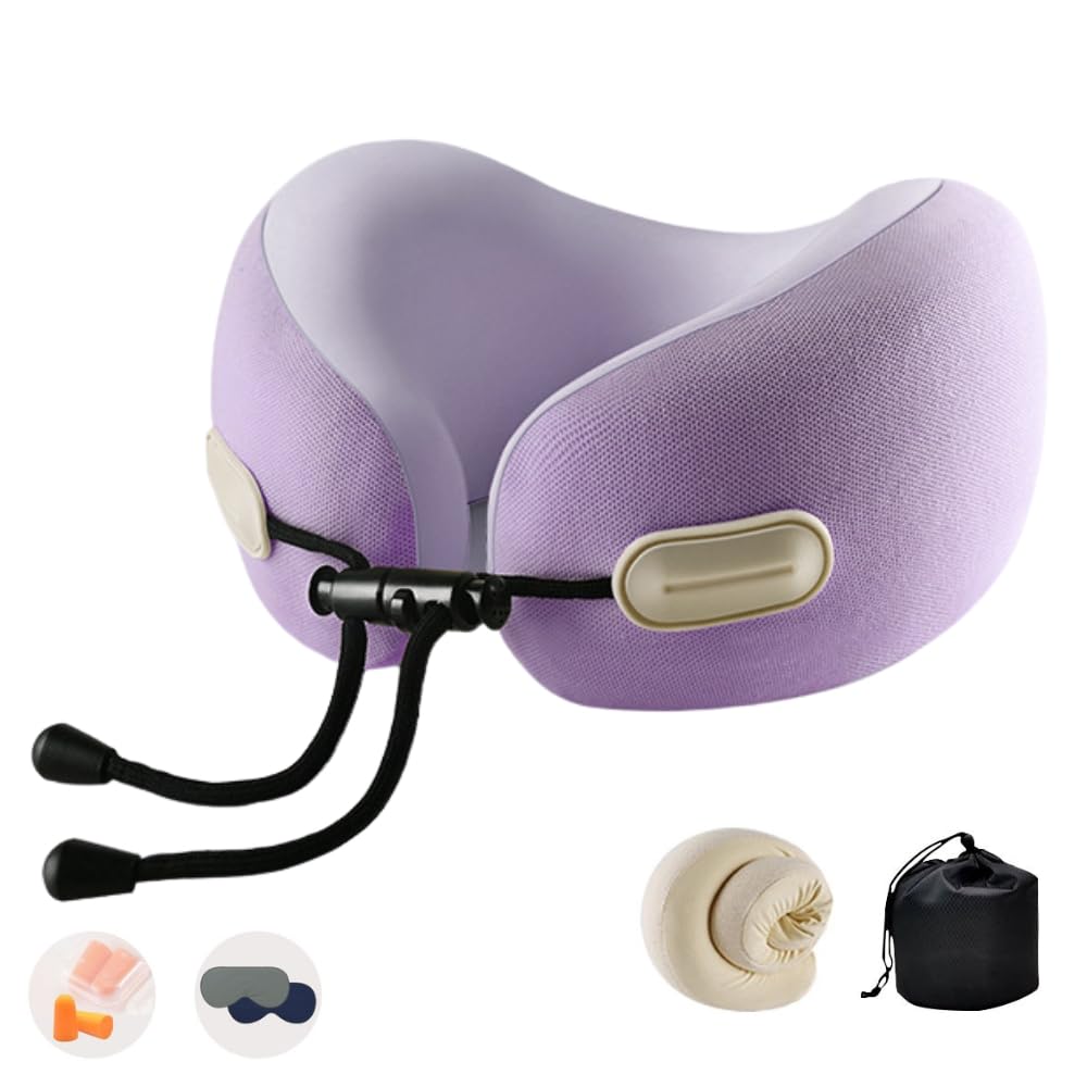 Ucomf Airplane Neck Memory Washable Travel Sleep Car Train Comfort Pillow, Compact, Foam, U-Shaped, Cover, Portable, Breathable, Pillow, Convenient,