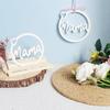 MAM Lettering Silicone Pendant Molds for Candle Soap Hanging Ornament Epoxy Resin Silicone Molds Gypsum Silicone Molds