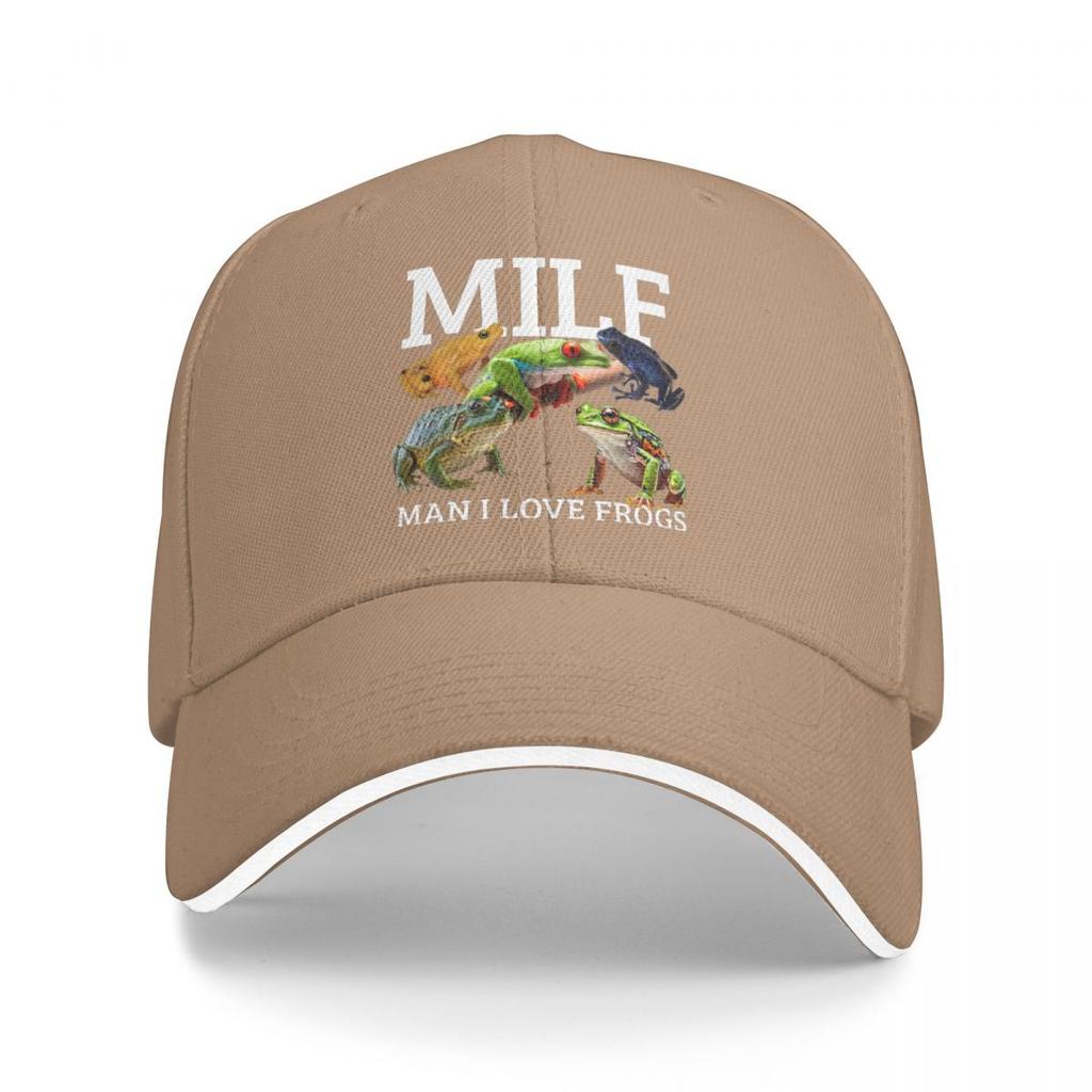 Baseball Caps Milf Unisex I Love Frogs Funny Graphic Unisex Women Casual Summer Caps