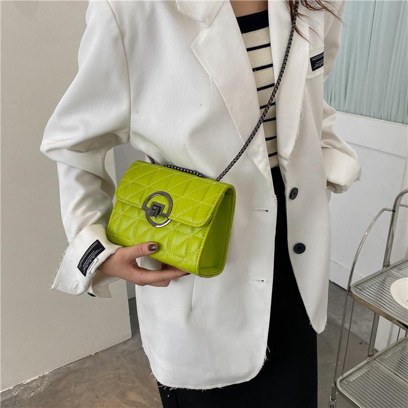 Fashion small bag women's 2025 new simple chain messenger bag casual simple shoulder small square bag