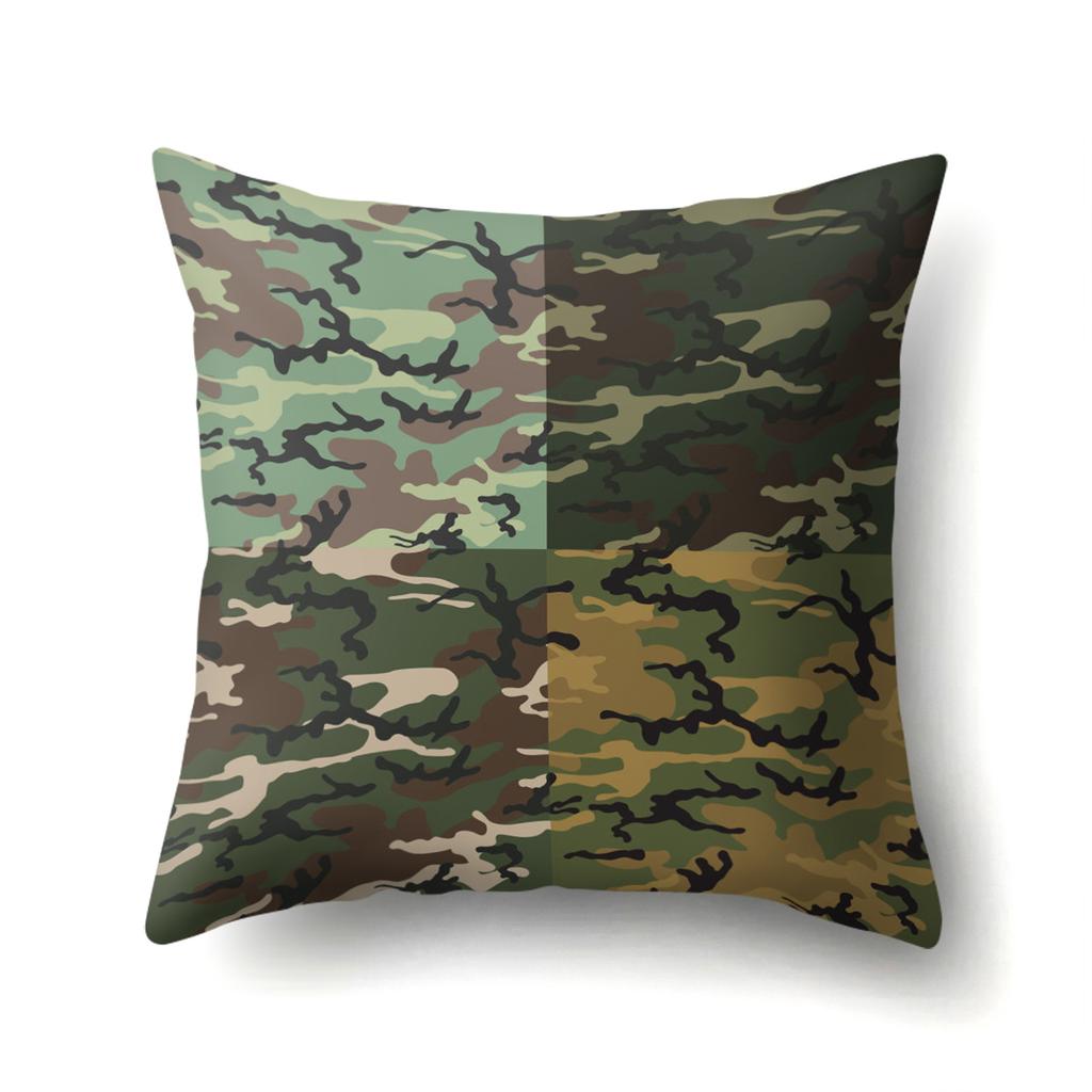 Kontorpute Putetrekk Fargerik Bølgete Kamuflasje Midjepute Kreativ Hjem Sofa Putetrekk