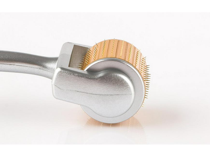 192-Needle Titanium Microneedle Facial Roller - Manual Massage Tool for Cross-Border Trade.