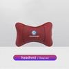 VW Car Leather Headrest Seat Head Support Neck Pillow For Volkswagen Polo Golf GTI CC Tiguan Arteon Passat Jetta Touareg ID.3