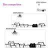 Simple Line Cat Mouse Pad Large Computer Office Game Table Mats Xxl Rubber Antislip Gaming Keyboard Mousepads Desk Pads 40x90