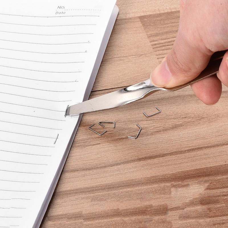 

Многофункциональный портативный инструмент для удаления скоб Без разрывов Толкающий стиль Съемник скоб Удаление скоб для офиса дома