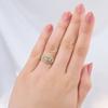 French Temperament Parisian Ring Women, European and American White Feminine Luster Jewelry, Spring Geometric New Models