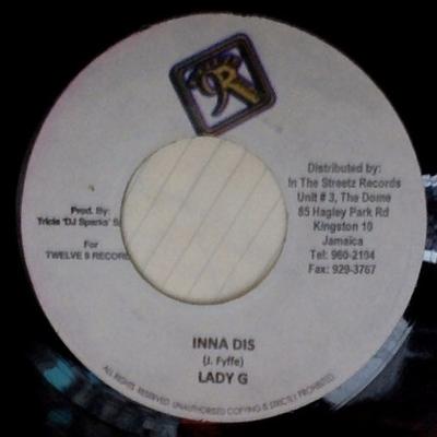 7-Zoll Schallplatte LADY G - Inna Dis NONE Twelve 9 Record 2008 Jamaika Reggae, Ska & Dub Gebraucht