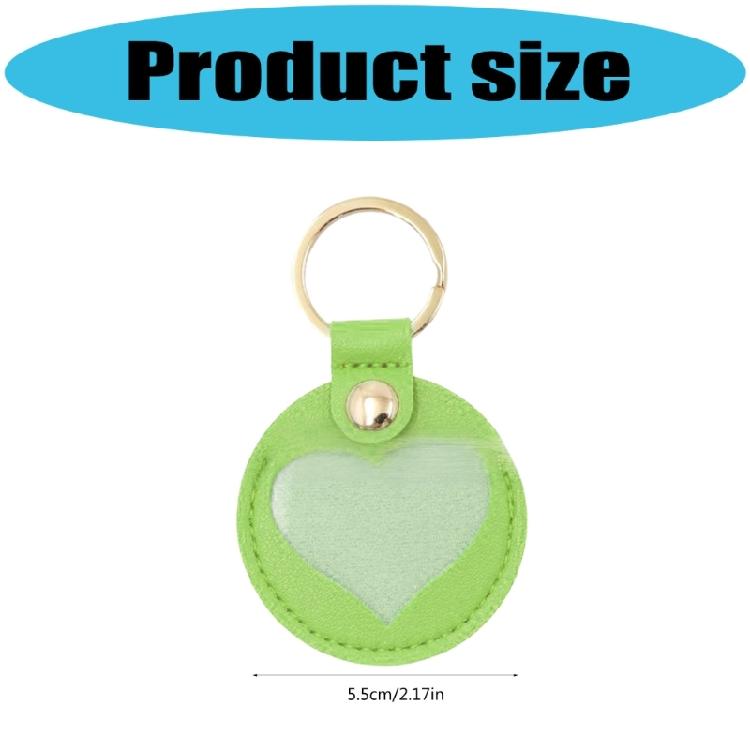 Pet Friendly Leather Key Holder Heart Shaped Protector Memorial Gift Lightweight Keychain Charm For Daily Essential