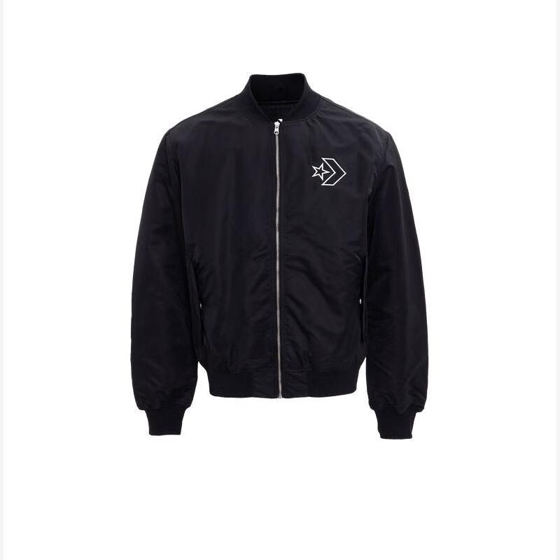 Converse Jackets Unisex Black Baseball Collar Moderate Other UCJ147-023 M