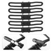 DUUTI 5pz Fascia in Silicone per Bici Supporto Manubrio Torcia da Ciclismo Cinghie Multifunzione per Bicicletta per Ciclismo Nero
