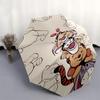 Ombrello da Viaggio a Tema Winnie the Pooh e Amici - 8 Stecche, Apertura e Chiusura Automatiche, Design Pieghevole Portatile, Ombrello Compatto ed Elegante Adatto