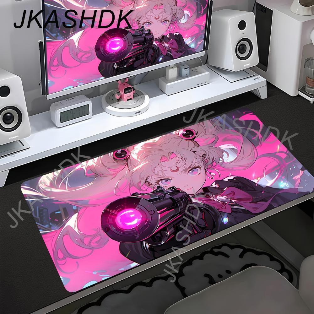 Anime Mouse Pad Deskmat Nonslip Large Keyboard Computer Desk Pad and Coaster for Gamers PC Carpet SSailor Moons Mousepad