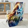 1PC The Lion and The Lamb Blanket Warm Soft Fluffy Kids Adult Luxury Gifts for Sofa Bed Home Outdoor Travel Camping Blanket