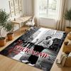 Personalized Crystal Velvet Carpet,Alex Warren Custom Printed Name, Plush Area Rug For Home Indoor Decor