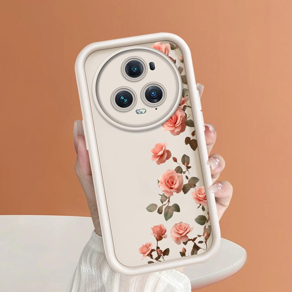 Soft Silicone Square Ladder Printing Pattern Phone Casing Full Cover Camera Shockproof Protection Rubber Case for Huawei Honor