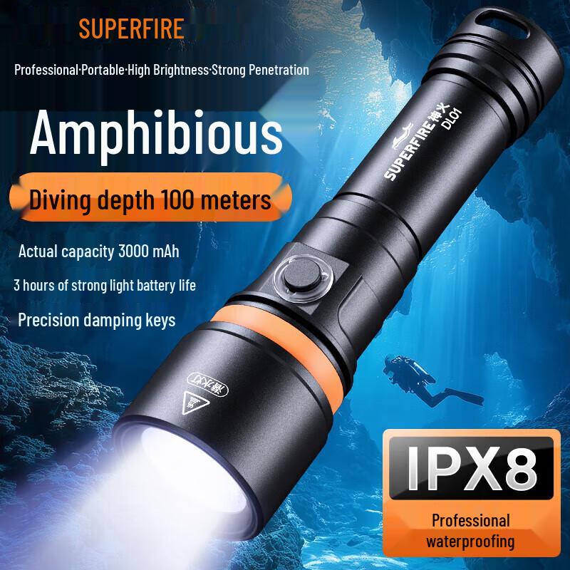 SupFire DL01 Rechargeable Underwater Fishing Light