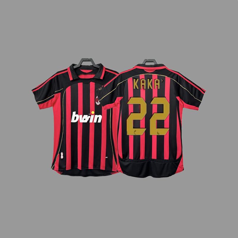 Tricou de fotbal vintage AC Kaka Maldini Ronaldo Ronaldinho tricou tricou de joc antrenament