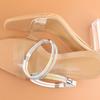 2Pcs Rhinestones High Heel Adjustable Shoe Belt for Women Antiskid Ankle Support Straps with Elastic Band Shoe Straps