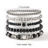 Pack of 5 Fashionable Crystal Bead Bracelet Elegant Crystal Bead Bracelets Perfect for Everyday Wear Gatherings