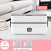 430W 2L/4L Large Capacity Stainless Steel Inner Heating Lunch Box Steaming Electric Dining Box with Anti Dry Burning Portable Sealed Bento Box