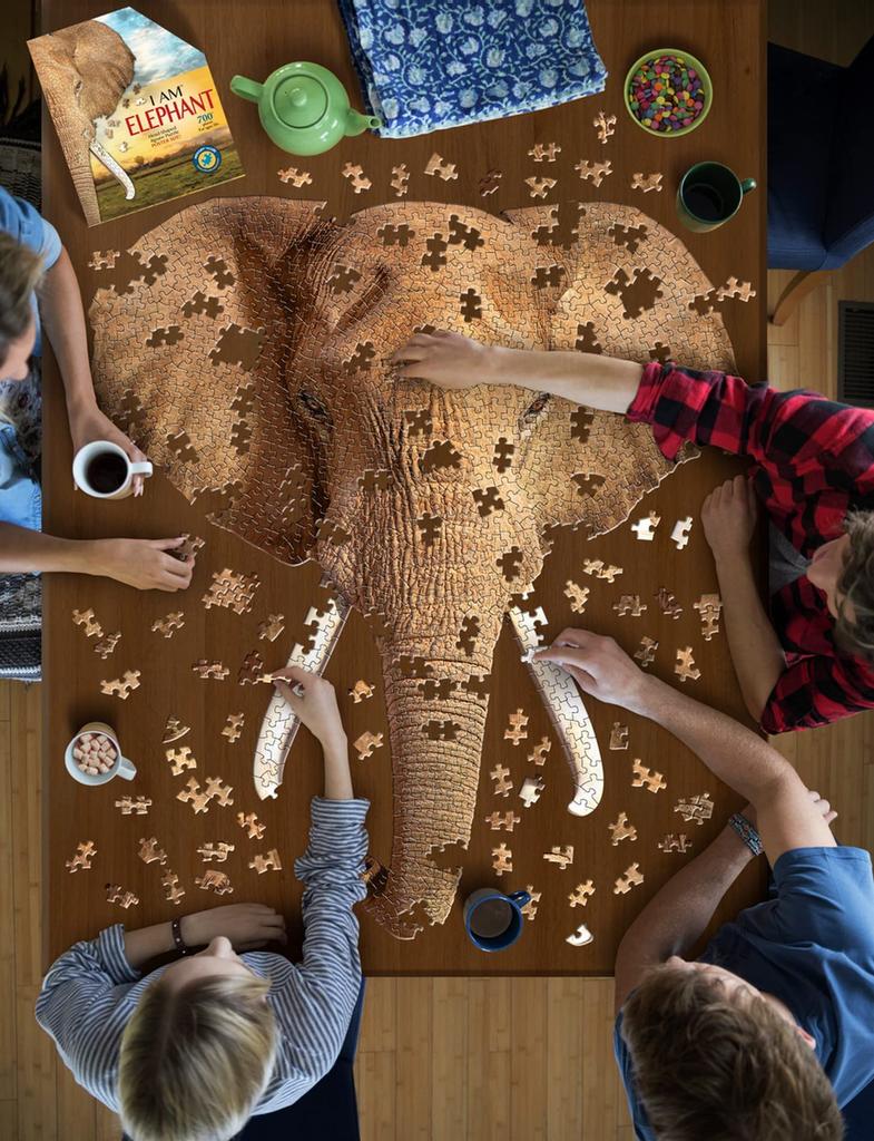 Madd Capp Puzzles Animal Big TYCP03007 Puzzle, Elephant/700 Pieces,