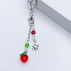 Fashion Strawberry Fruit Peach Hanging Pendant Sweet Phone Strap Bag Decoration Portable Hanging Lanyard for Girls Women