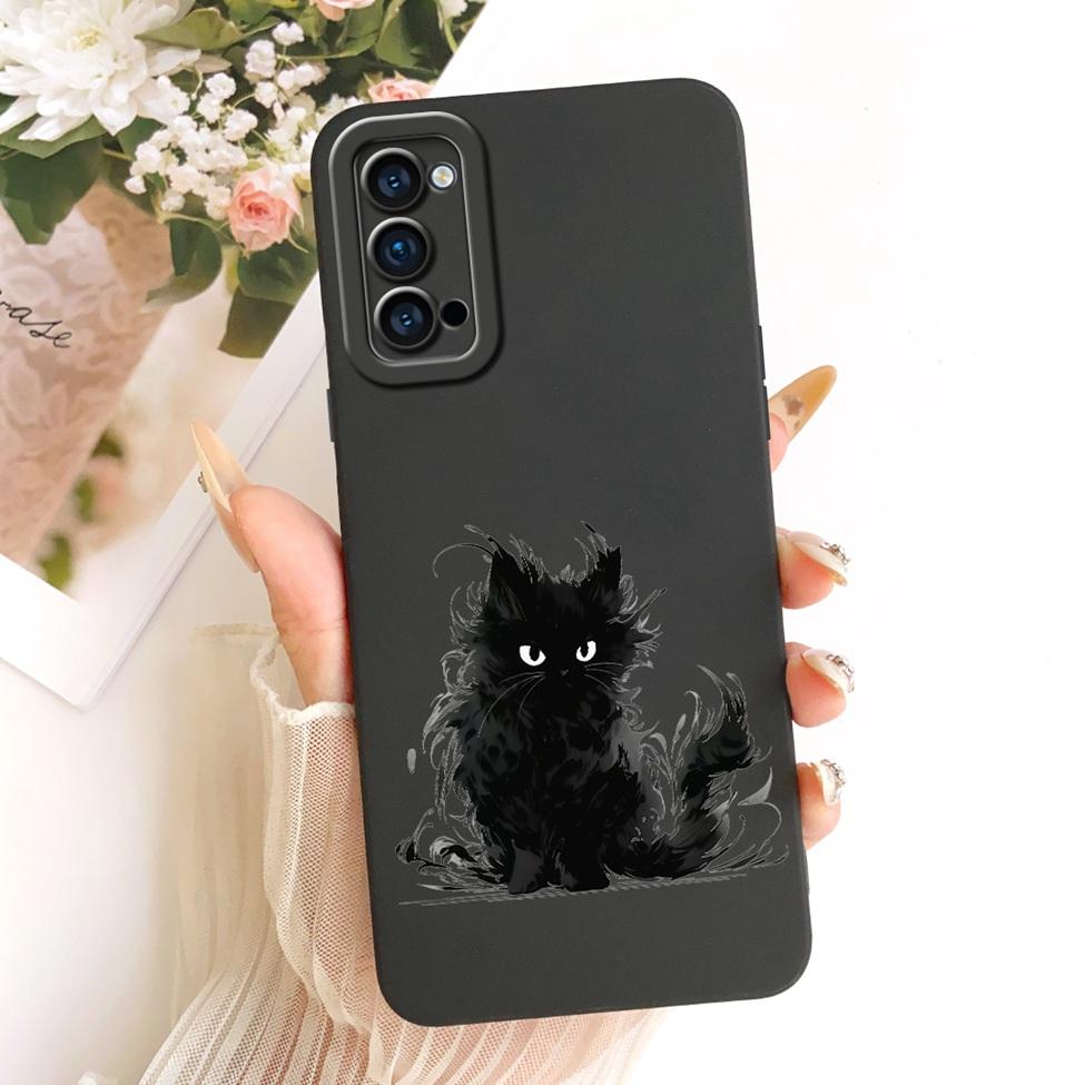Pouzdro Pro Oppo Reno4 5G Kryt Módní Kreslené Roztomilé Vtipné Malované Silikonové Pouzdro Na Telefon Pro Oppo CPH2091 PDPM00 PDPT00