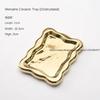 Silver Plated Plate Ceramic Dish Irregular Desktop Storage Tray Decorative Kitchen Living Room Jewelry Luxury Decorative Tray