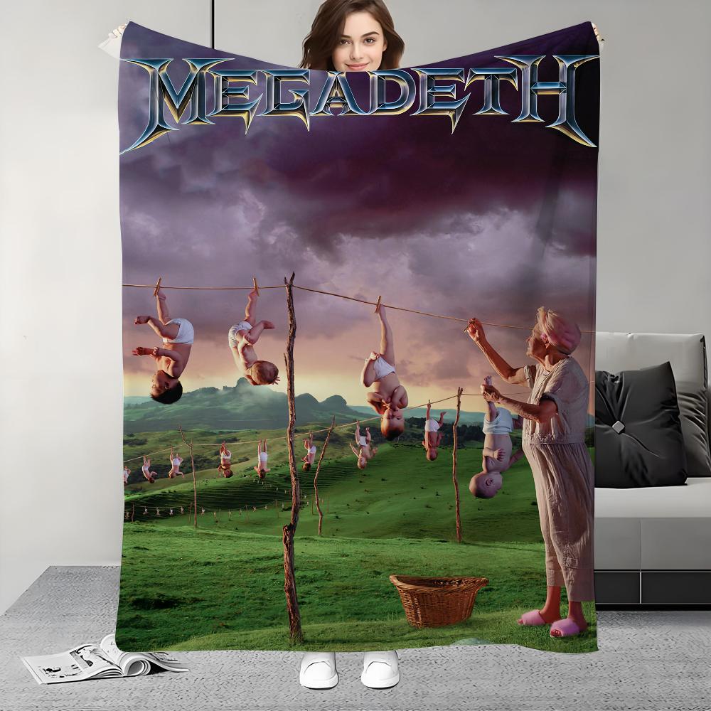 Band M-Megadeth-S Blanket Soft and Skin Friendly For Couch Bed Napping Bedspread All Seasons Comforter