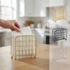 Metal Napkin Holder Modern Napkin Storage Container Picnic Tissue Dispenser  Table Countertop