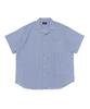 CARGOBROS Cb Washed City Boy Denim Short Sleeve Shirt (Light Blue)