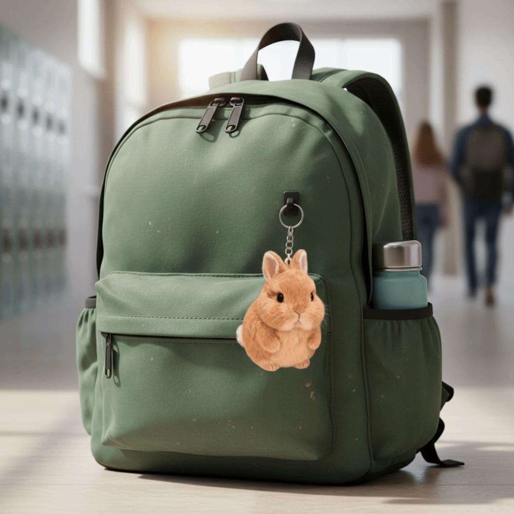 Stofftier Hase Plüsch-Schmuckstücke PP-Baumwolle Hase Plüschtier Hase Plüsch-Schlüsselanhänger Auto-Anhänger