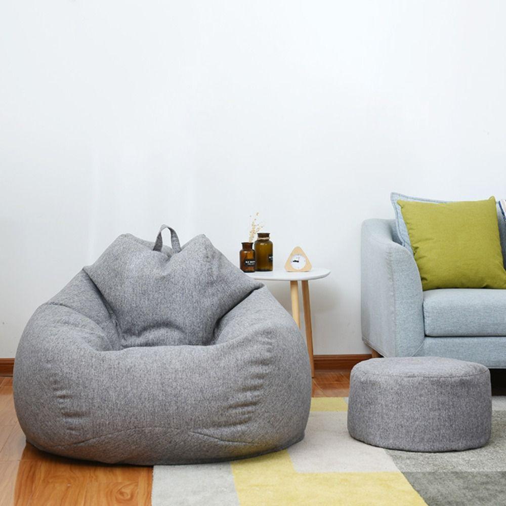 Removable Bean Bag Chair Sofa Cover Comfortable Puff Couch Cover Lazy Sofa Cover  Bedroom