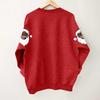 Ladies' Casual And Fashionable Round Neck Top With Christmas Print Hooded T-shirt Long Sleeved Sweatshirt