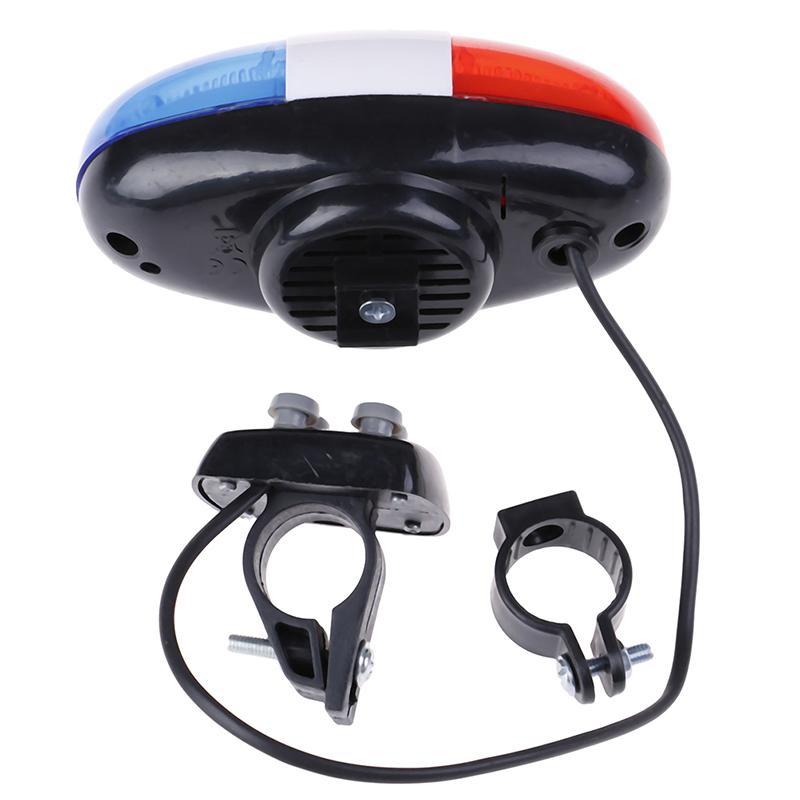 1 Pz Campanello per Bicicletta 4 Toni Tromba per Bicicletta Manubrio Bici Luce Sirena Elettronica