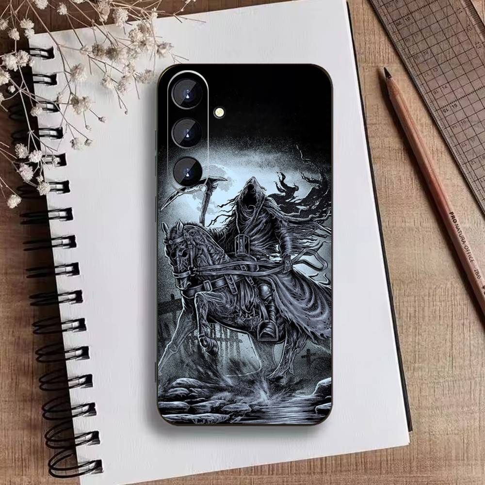 

Anti-war F-Four Horsemen Apocalypse Phone Case For Samsung Galaxy A73,A21s,A22,A31,A52,A53,A71,A41Soft Black Shell Samsung a21s