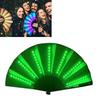 Glow Folding Led Fan Dancing Light Fan Night Show Halloween Christmas Rave Festival Accessories Glow In The Dark Party Supplies
