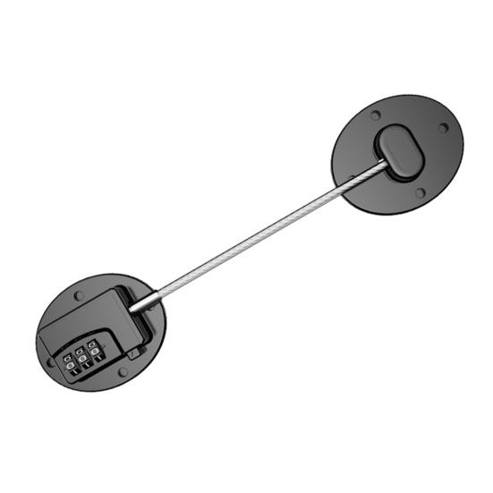 

Замок для двери холодильника с защитой от детей, многоцелевой клей для кухни, микроволновой печи, посудомоечной машины, духовки, шкафа, двери холодильника, замок с защитой от детей D