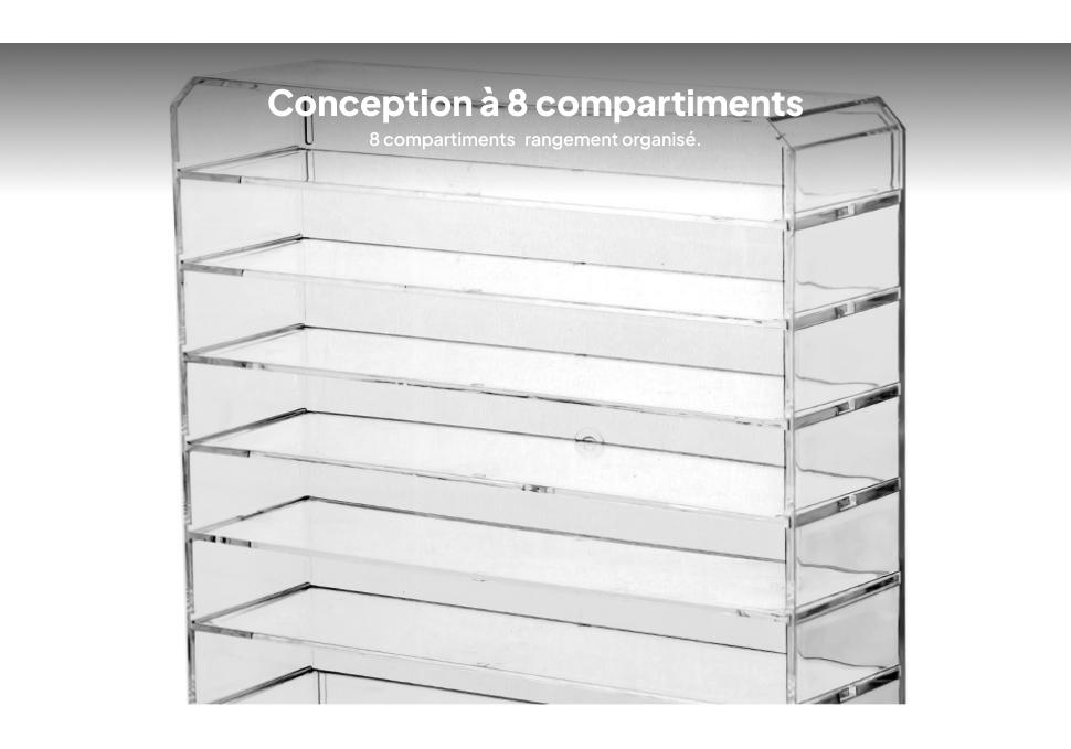 1/64 Wheels Display Case Stand, Dustproof Stationery 8 Layer Model for Toy
