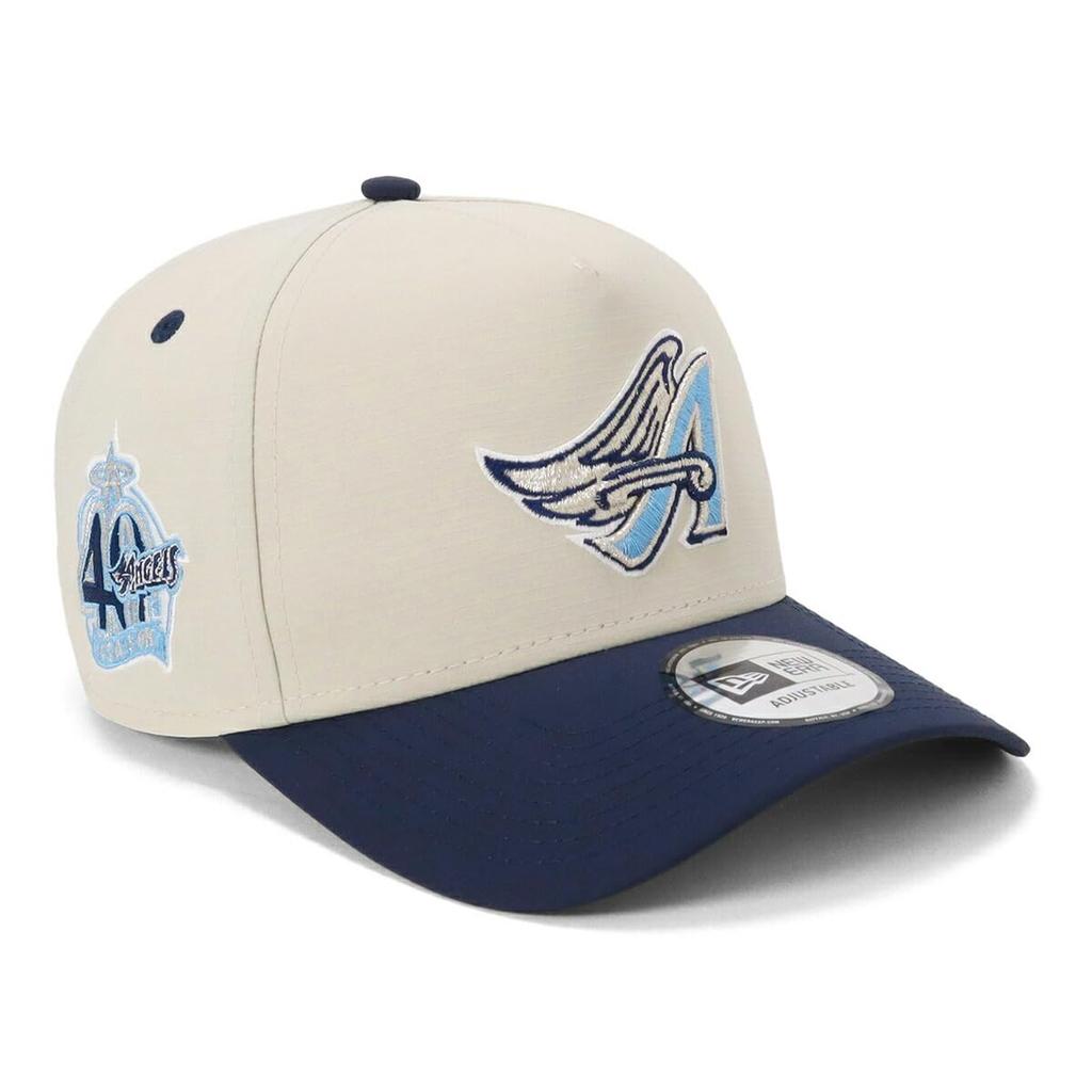 New Era Cap 9FORTY Strap 14693849 NER36C3521 MLB Los Angeles Angels LAA White Beige FREE SIDE PATCH ONSPOTZ Exclusive Hat 9FORTY 940 Side Patch Unisex