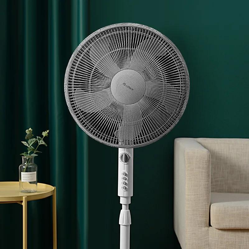 

Home Eletric Fan Dust Cover Drawstring Protective Net Anti Pinch Hand Safety Dustproof Stand Fan Cover Fan Guard Storage Bags чорний