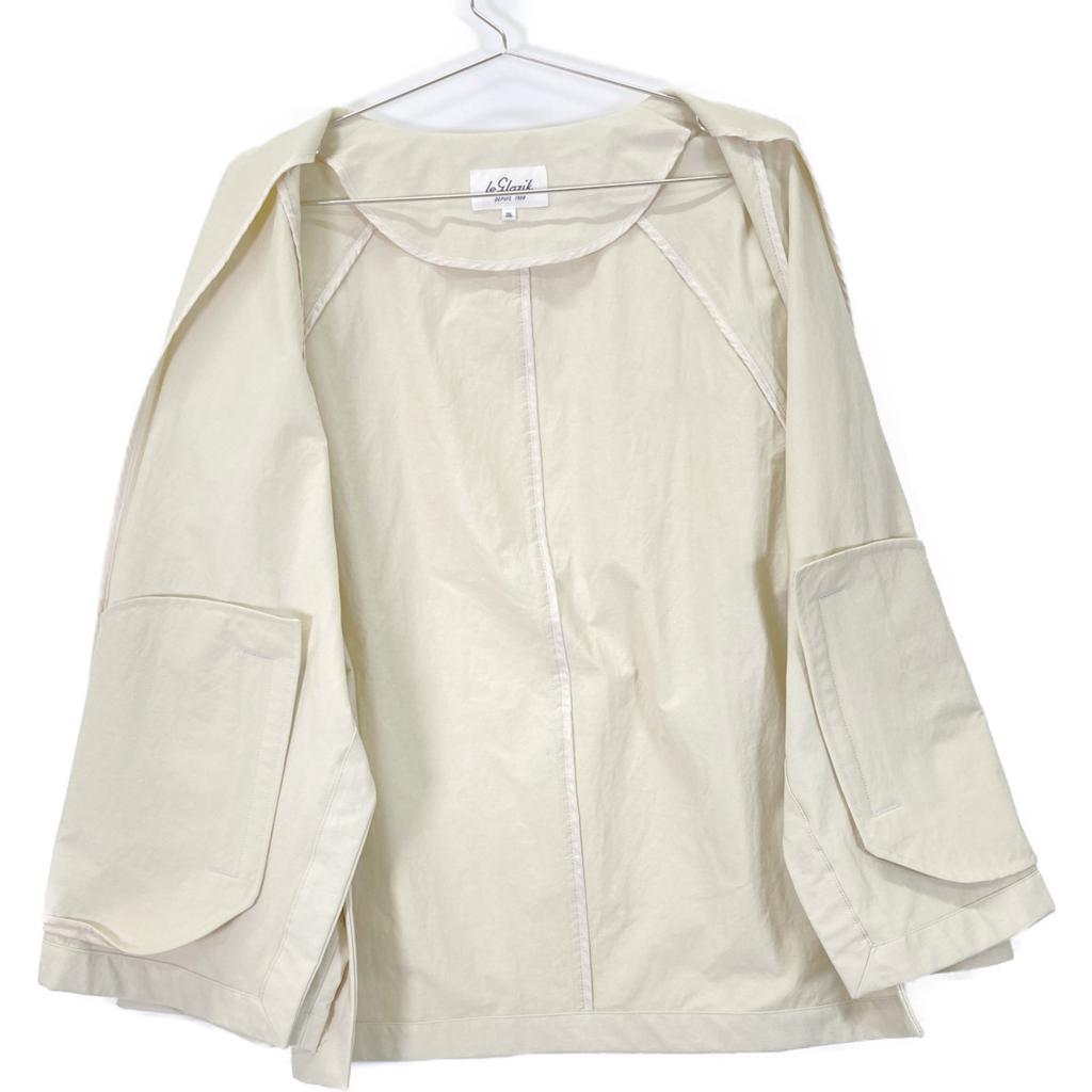 GYMPHLEX GY-B0251 Beige Nylon Taffeta Shirt Jacket Jacket 36 beigeUsed